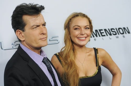 Charlie Sheen a Lindsay Lohan