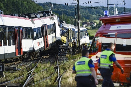 Nehoda vlaku vo Švajčiarsku