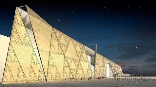  Veľké egyptské múzeum, Gíza, Egypt 