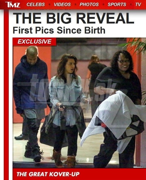 Reportéri TMZ po prvý raz odfotografovali Kim Kardashian po pôrode.