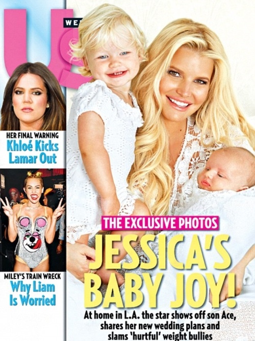 Jessica Simpson ukázala svoje dve roztomilé ratolesti, dcérku Maxwell a nedávno narodeného synčeka Acea na titulnej strane známeho magazínu.
