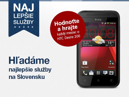 Slováci hľadajú najlepšie služby, chcú vyhrať mobilné telefóny!