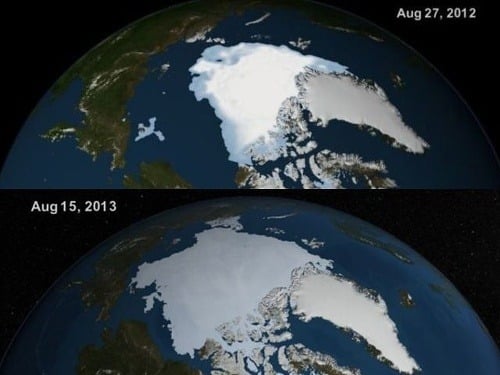 Prírastok arktického ľadu je zjavný