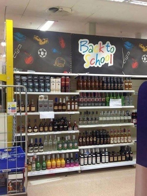 Späť do školy, aj s alkoholom.