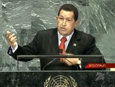 Hugo Chávez na Valnom zhromaždení OSN dokonca aj zaspieval.