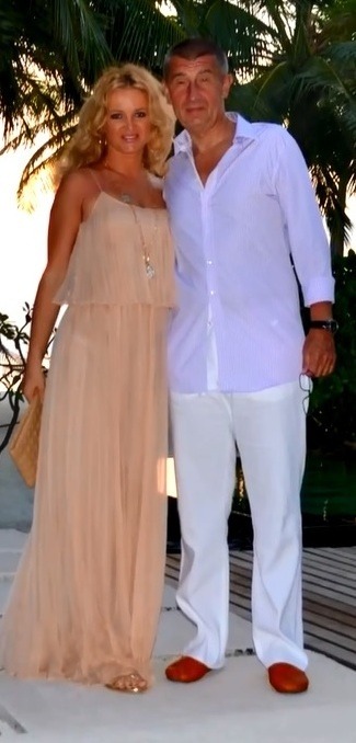 Andrej Babiš s manželkou Monikou