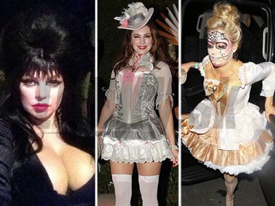 Viaceré celebrity cez víkend oslavovali Halloween v šialených kostýmoch.