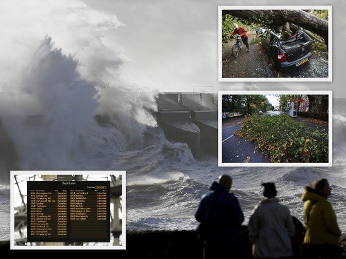 Na juhozápad Anglicka dorazila predpovedaná silná búrka
