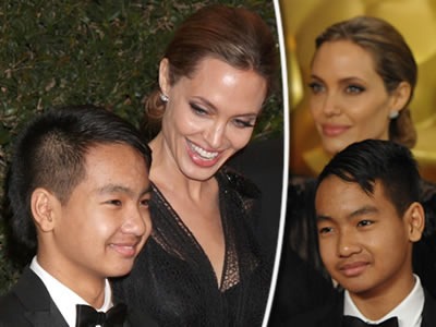 Angelina Jolie sa predviedla so synom Maddoxom, ktorému už buduje v šoubiznise stále miesto.