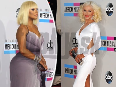Christina Aguilera od minuloročného odovzdávania amerických hudobných cien výrazne schudla a opeknela.