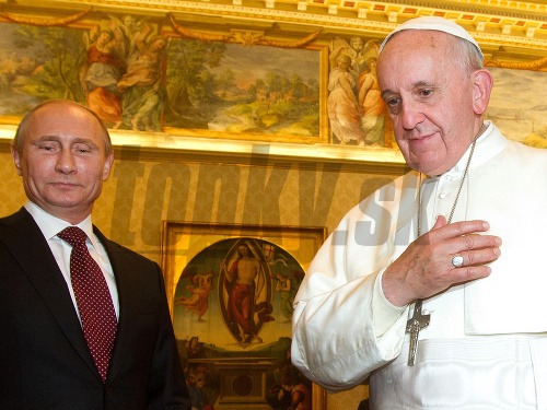 Vladimir Putin a pápež František