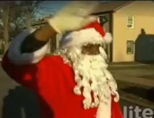 Santa rozdával darčeky a radosť