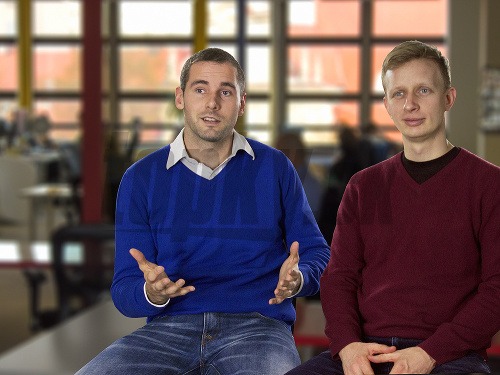 Andrej Glézl a Ján Korecký zo spoločnosti Datamolino