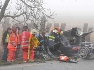 Dopravná nehoda medzi obcami Sečovce a Dargov.