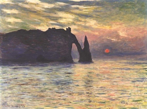 Claude Monet, Útesy pri Étretat: Západ slnka