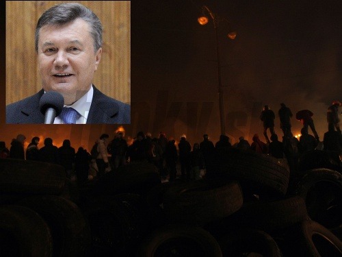 Janukovyč, nepokoje na Ukrajine