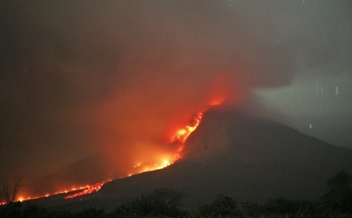 Výbuch sopky Sinabung