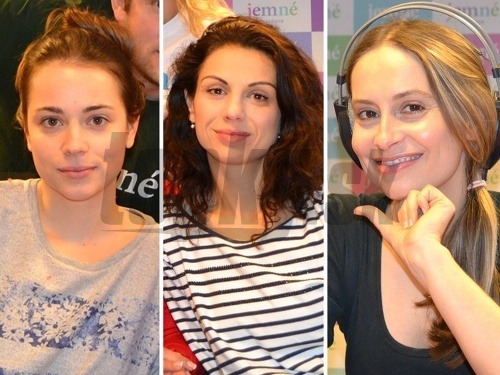 Gabriela Marcinková, Kristína Turjanová a Danica Jurčová sa ukázali bez líčenia. 
