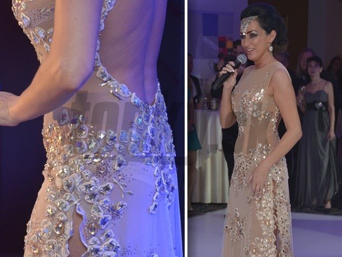 Sisa Sklovská zvolila rafinované šaty. 