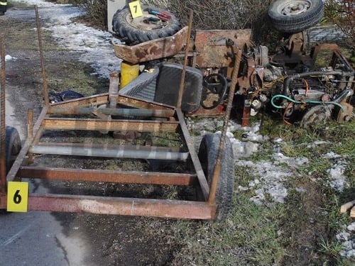 Opitý traktorista cez víkend havaroval v Rakovej v okrese Čadca.