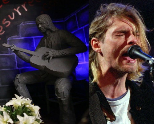 V rodisku Kurta Cobaina odhalili sochu venovanú spevákovi
