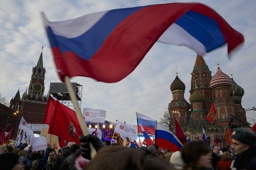 Demonštrácie spojené s krymskou situáciou a konaním Ruska.