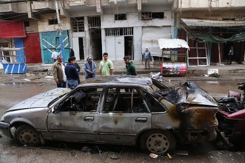 Výbuch auta v Bagdade 