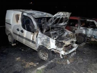V Topoľčanoch v skorých ranných hodinách horelo 13. marca 2014 osobné motorové vozidlo Fiat Doblo.