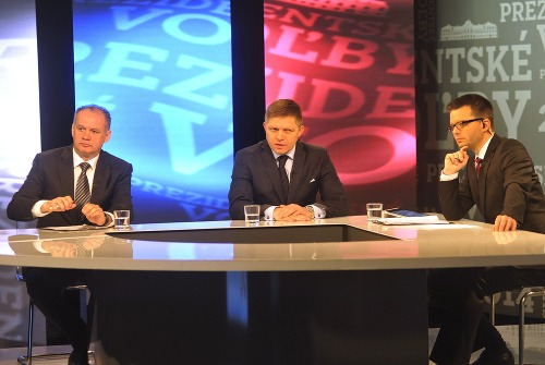 Andrej Kiska a Robert Fico v prvej povolebnej debate