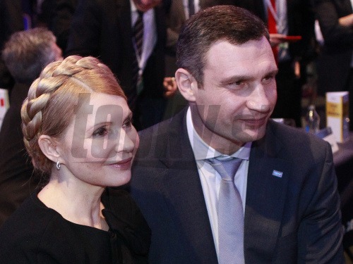 Vitalij Kličko a Júlija Tymošenková