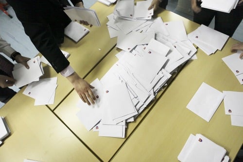 Sčítanie hlasov po zatvorení volebných miestností