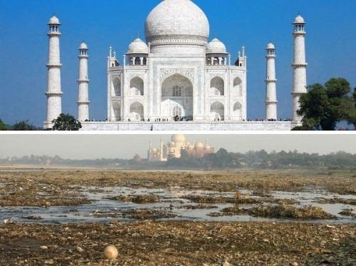 Tádž Mahal zblízka a zďaleka, kedy už nepôsobí tak majestátne