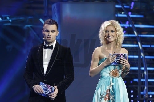 Leoš Mareš a Adela Vinczeová v roku 2009, keď spolu moderovali 1. česko-slovenskú SuperStar.