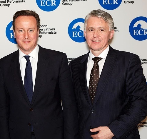 Jozef Kollár s Davidom Cameronom