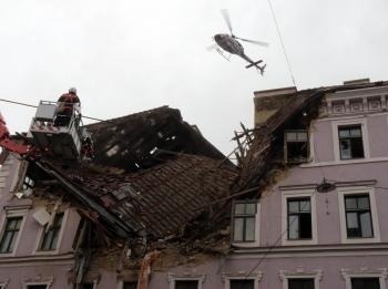 Výbuch budovy vo Viedni
