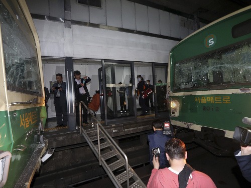 Zrážka vlakov metra v Južnej Kórei