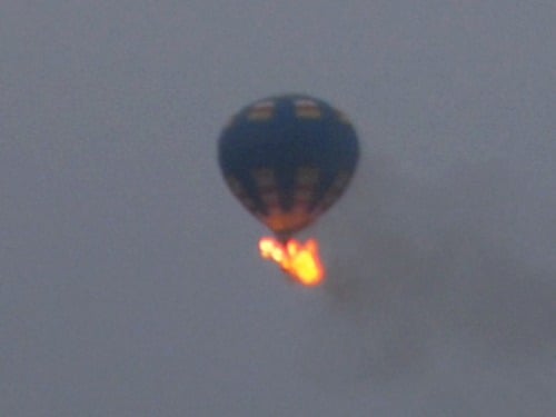 Požiar balónu v americkej Virgínii