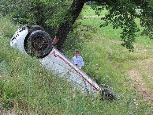 McLaren F1 po nehode v Taliansku