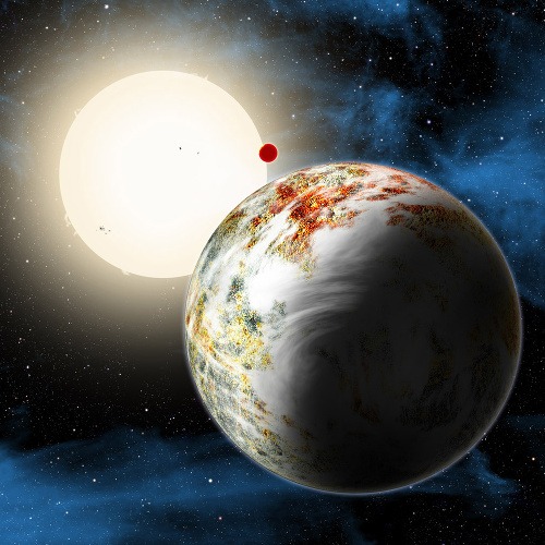 Umelecká koncepcia novo objavenej planéty Kepler-10c