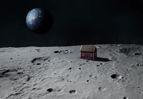 Takto si švédsky architekt predstavuje dom na Mesiaci.