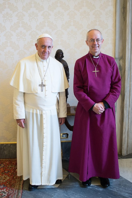 Pápež František a Justin Welby