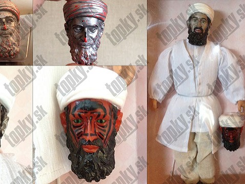 Bábika s podobizňou Usámu bin Ládina