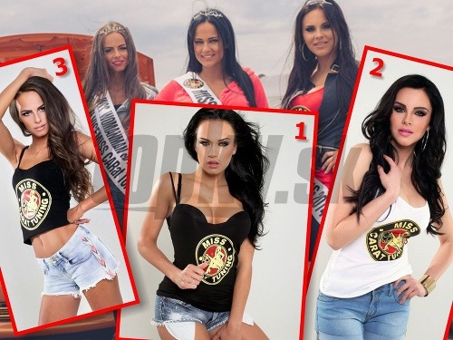 Víťazky Miss Carat Tuning 2014: Katarína Francúzová (3), Nikol Melcerová (1) a Jana Hrmová (2). 