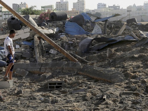 Škody v pásme Gazy