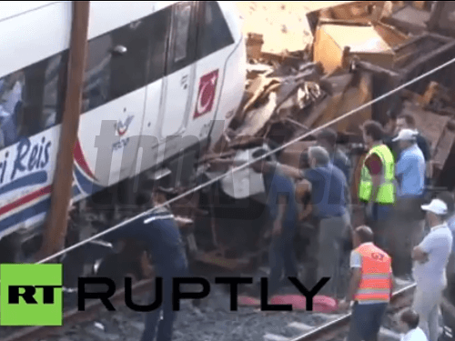 Havária vysokorýchlostného vlaku v Turecku