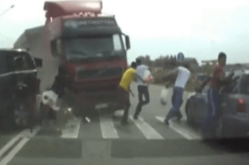 Nehoda na ceste v Rusku