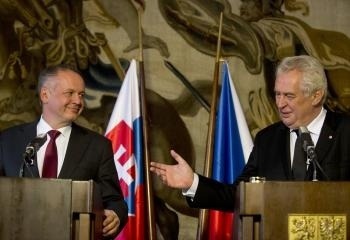 Andrej Kiska a Miloš Zeman