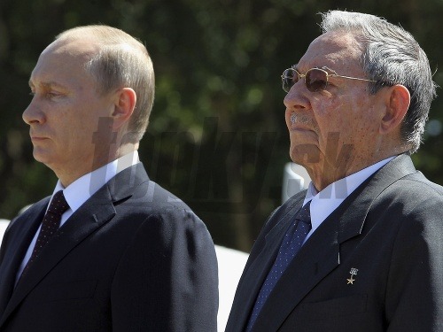 Vladimir Putin a Raul Castro