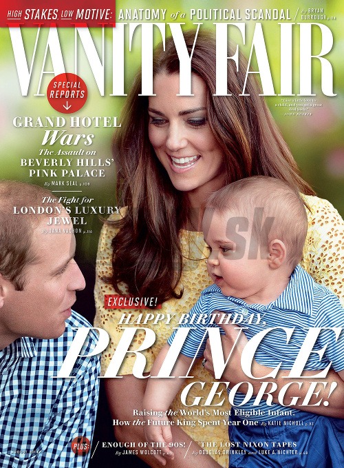 Princ William s manželkou Kate a synčekom Georgeom na obálke magazínu