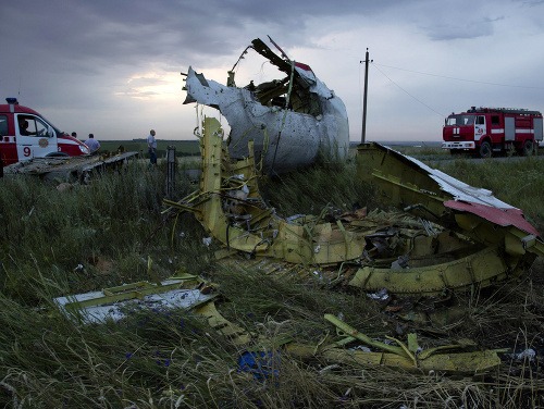 Zrútené lietadlo na Ukrajine